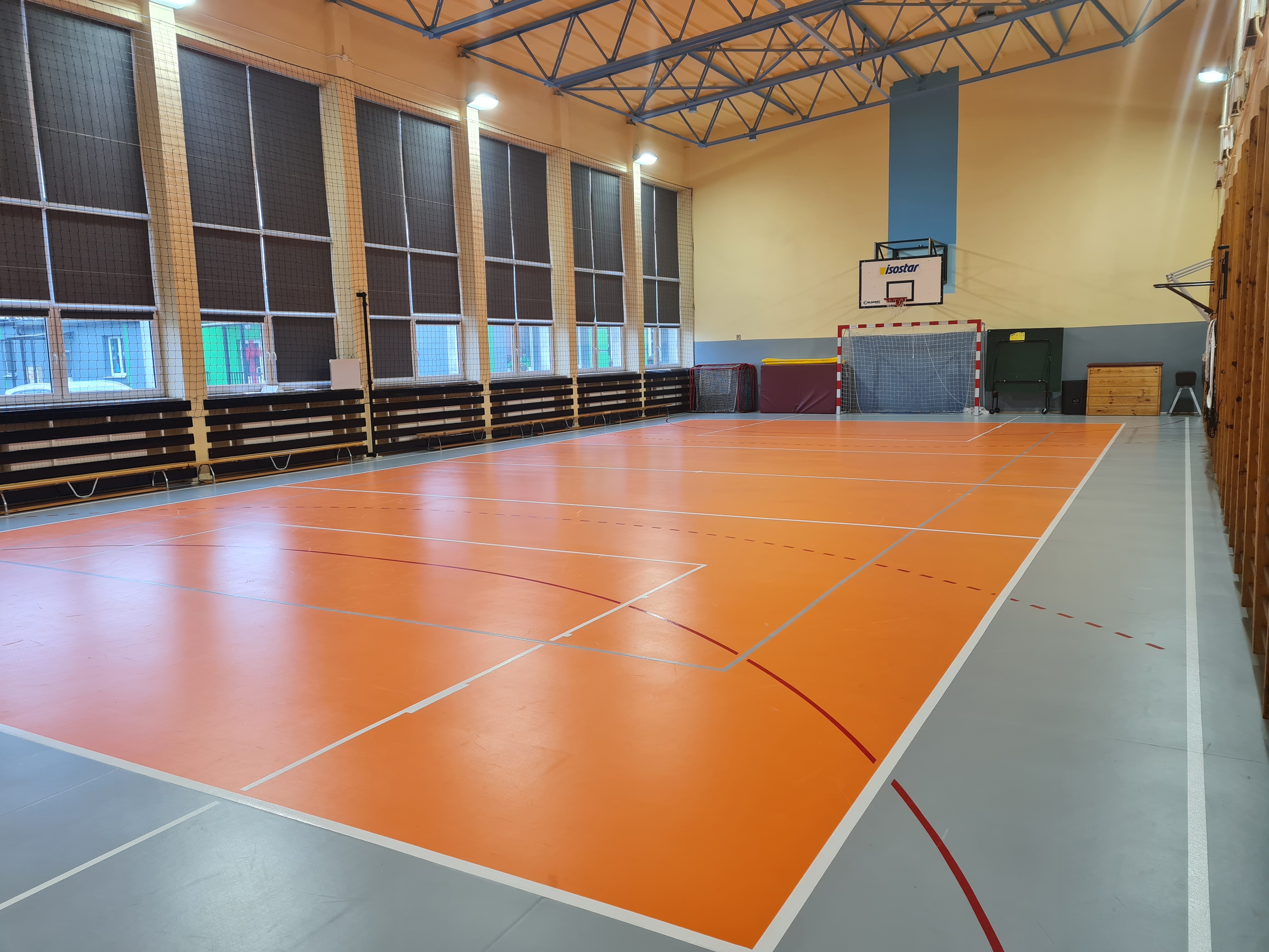 sala gimnastyczna, boisko do siatkówki